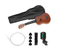 21 Inch Colored Acoustic Soprano Ukulele Ukelele Uke Kit Basswood with Carry Bag Uke Strap Strings Picks Tuner