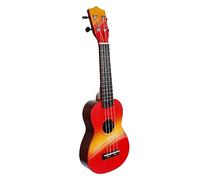 21 Inch Creative Hand Drawn Wood Ukulele Beginner Acoustic Instrument | Set of 1, Easy to Hold and Carry, Simple Application Method, Good Sound, Creative Style