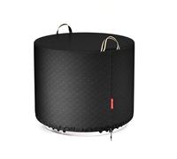 21 Inch Fire Pit Cover Round for Solo Stove Bonfire 19",21"D X 15"H Outdoor Round Firepit Cover 600D Strong Tear Resistant,UPF 50+ Fire Pit Covers Premium Fading Resistant for Outdoor Fire Pit - Black