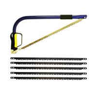 21 Inch Heavy Duty Taper Bow Saw For Tree Wood Branch Log Pruning With 5 Spare Blades