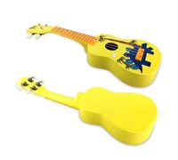 21 Inch Premium Ukulele for Kids Beginners, Fun Animal & Tree Pattern Design with Nylon Strings, Easy to Tune, Musical Instrument Toddler Guitar Players, Ideal for Teens (Yellow)