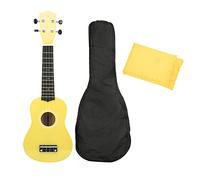 21 Inch Uku Set, Uku Beginner Kit with Glossy h, Soft d Complete Access, Orchestral Instrument for and Adults, Includes Piano and Wipe (Yellow)