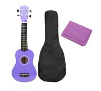 21 Inch Uku Set, Uku Beginner Kit with Glossy h, Soft d Complete Access, Orchestral Instrument for and Adults, Includes Piano and Wipe (Purple)