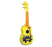 21-inch Ukulele 12-fret Fretboard Durable White Nylon Strings All-wood Solid Easy To Tune And Play(Yellow)
