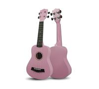 21-inch Ukulele Basswood Beginner Four-string Guitar(Color:Pink)