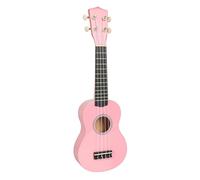 21-inch Ukulele Beginner Small Four-string Wooden Hawaiian Guitar Playing Instrument(Pink)