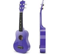 21-inch Ukulele Beginner Small Four-string Wooden Hawaiian Guitar Playing Instrument(Purple)