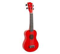 21-inch Ukulele Beginner Small Four-string Wooden Hawaiian Guitar Playing Instrument(Red)