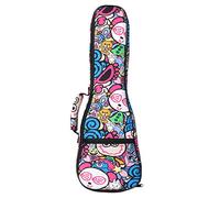 21 Inch Ukulele Carrying Bag with Thick Padding and Shoulder Strap | Plastic Build, One Pocket Storage, Adjustable Strap, for Lessons and Commuting to Practice