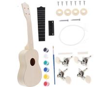 21 Inch Ukulele DIY Kit Basswood Treble Hawaii Guitar Handwork Painting Ukelele Music Gift Ukulele Starter Kit