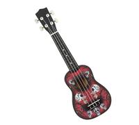 21 Inches Skull Pattern Ukulele Hawaii Guitar Acoustic Instrument Practice Ukulele Instrument For Beginner Musical Gifts