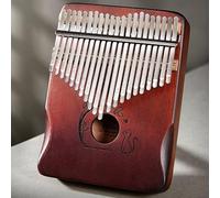 21 Keys Kalimba Cat Pattern Thumb Piano with Tuning Hammers, Cleaning Cloth, Sound Stickers for Kids, Adults, Beginners(Color:D)