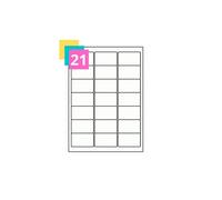 21 Labels Per A4 Sheet - Self Adhesive Address & Return Labels for Envelopes, Parcels, Mailing - Matte White Sticker Paper - Inkjet & Laser Printer Compatible - 200 Sheets (4200 Stickers)