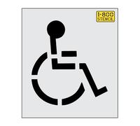 21" Legacy Handicap Stencil - 1/16" (.063") Light-Duty LDPE