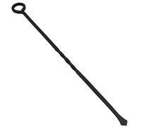 21" Loop Top Twisted Poker Fire Coal Wood Burner Black Steel Metal 550mm