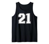 21 Number Twenty-One Team Sports Graphic Varsity Matching Tank Top