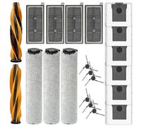 (21 Pack) Replacement Parts Compatible with Mova Z60 Ultra Robot Vacuum Cleaner, 2 Roller Brushes, 3 Roller Mops, 4 HEPA Filters, 6 Dust Bags, 6 Side Brushes, Z60 Ultra Accessories Kit