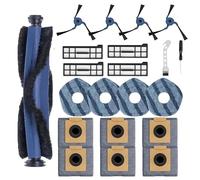 21-Pack Replacement Parts Kit for Eufy X10 Pro & X8 Pro Robot Vacuum, Includes Roller Brush, 4 Side Brushes, 6 Dust Bags, 4 HEPA Filters & 4 Washable Mop Pads
