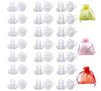 21 Pairs 3 Sizes Heel Protectors for Grass, High Heel Stoppers for Grass, Clear Stiletto High Heel Caps for Walking on Grass and Uneven Floor, Perfect for Weddings, Races, Formal Occasions and Events