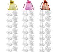21 Pairs Clear Heel Stoppers, Grass High Heel Protectors for Walking on Grass and Uneven Floor, Heels Savers for Women Wedding Shoes Stops Sinking into Gras (Small/Middle/Large)