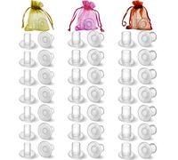 21 Pairs Grass High Heel Protectors, Clear Heel Stoppers for Walking on Grass and Uneven Floor, Heel Savers for Women Wedding Shoes Stops Sinking into Grass (Small/Middle/Large)