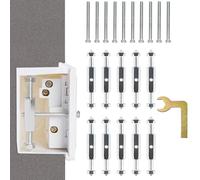 21 PCS 86 Type Cassette Screws Support Rod Kit Adjustable Cassette Repair Device Silver Switch Box Repair Screw Rod with Wrench for Switch Socket Bottom Box