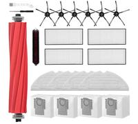 21 PCS Accessories Kit for Roborock S7 Max Ultra/ S7 MaxV Ultra Robot Vacuum Cleaner, Replacement Parts Main Brush, Side Brush, Washable Filter, Mop Cloths, Vacuum Bags, High-Speed Cleaning Brush