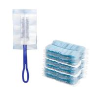 21 Pcs Flash Duster Refills, Disposable Fluffy Dust Magnet Heads, Blue Duster Refill Kit for Cleaning Dust, Dirt, and Hair