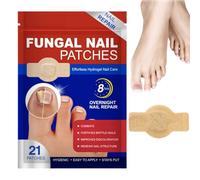 21 Pcs Fungal Nail Treatment Patches,Toe Nail Fungal Treatment Plasters,Multi-Purpose Nail Fungus Treatment for Toenail,Easy To Use Nail Fungus Patches,8-Hour Repair Pads for Toenails Extra Strong