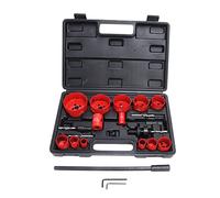 21 Pcs Hole Saw Kit HSS Fast Cutting Speed Hole Cutter with Drill Bit Thread Converter Hex Wrench Professional Hole Drill Tool Set for Metal Wood Plastic Plasterboard Aluminum