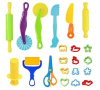 21 PCS Playdough Accessories, Smooth and Burr Free Clay Tools | Play Doh Tools Made of High Quality PP Plastic Suitable Play Doh Cutters for Family Activities Kindergarten Classes