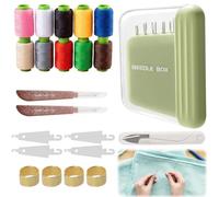 21 PCS Sewing Tool Set | Portable Steel Sewing Needles, Needle and Thread Kit for Home and Emergency Repairs