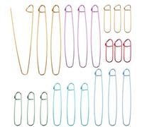 21 Pcs Stitch Holders for Knitting UK, 7 Size Aluminum Knitting Stitch Holders, Knitting Accessories for DIY Blankets Scarves Quilts Other Knitting Project Crochet Projects