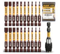 21-Piece 2.5" Allen-Wrench Hex Drill Bit Set, Durable Impact Allen Key Set, Long-Lasting Strong Magnetic Hex Screwdriver Bit Set, SAE & Metric Size, Mechanic Automotive Furniture DIY Home Repairs