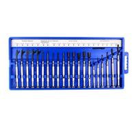 21-piece precision screwdriver set with 5 specifications including magnetic heads, suitable for mobile phone and computer repair tools. Comes with a borrowing rod and a portable storage box (blue)