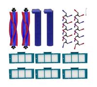 21-Piece Spare Accessory Kit Compatible with Dyson Spot+Scrub Ai RB05AA, 10 Side Brushes, 6 Filters, 2 Main Brushes, 2 Mop Rollers and Cleaning Tool