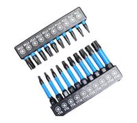 21-Piece Steel for Torx Bit Set TT6-TT40 with Magnetic 3" Bit Holder, Torsion Zone Design for Enhanced Torque Absorption, Rust-Resistant