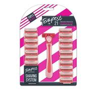 21-Piece Women’s Shaving System | Triple Blade Razor for Sensitive Skin with 20 Refill Cartridges - Smooth & Silky Shave for Legs