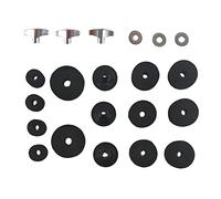 21 Pieces Replacement Cymbal Felt Washer Drum Accessories Drum Set Equipment black