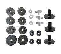 21 Pieces Replacement Cymbal Felt Washer Drum Accessories Drum Set Equipment Gray
