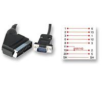 21 PIN SCART to 15 PIN HD Plug, Audio & Video Cable Assemblies Qty X 1