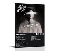 21 Savage I Am Greater Than I WasWaterproof Posters Wall Art Posters Waterproof Home Printing Moisture-proof Easy to Install And Fade ResistantFrame-style20x30inch(50x75cm)