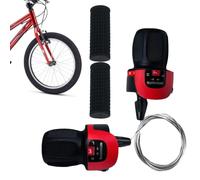 21 Speed Shifter Set - 1 Pair Bicycle 21 Speed Twist Shifter Lever | Rubber Handle Bar Grip for E-Bikes Road Mountain Urban Touring Fitness Kids Outdoor Trail Riding Garage