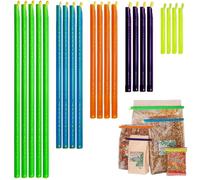 21-Sticks Bag Sealer Stick, Bag Sealer Stick, Chip Clips, Stay Fresh Bag Sealer Sticks, 5 Diffrent Sizes, Keeps Food Bags Airtight Watertight & Food Fresh Longer