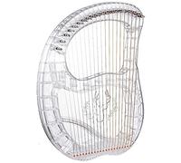 21 String Lyre Harp ABS Transparent String Instrument, 3D Anti-fall Body, with Portable EVA Bag/Tuning Key/Spare String, for Music Lovers Beginners Adults