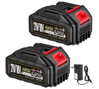 21 V 4.0 Ah power tool battery, batteries for hedge trimmers, lawn mowers, leaf blowers, brush cutter, leaf vacuum, high pressure cleaner, lawn edge cutter, battery replacement battery for Makita 18 V