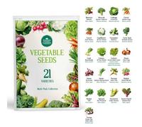 21 Vegetable Seed Variety Pack With Instructions Booklet - Grow Your Own Vegetables Kit Indoor And Outdoor - Simply Garden