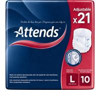 21 x Attends Adjustable 10 | Large | Incontinence Pants | 1 Pack of 21