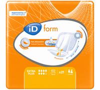 iD Expert Form 3 (Cotton Feel) Incontinence Pads - Extra Plus (4 Packs of 21)