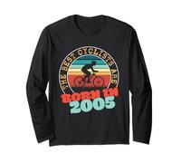 21 Year Old Cyclist. Born in 2005 21st Birthday Cycling Long Sleeve T-Shirt
